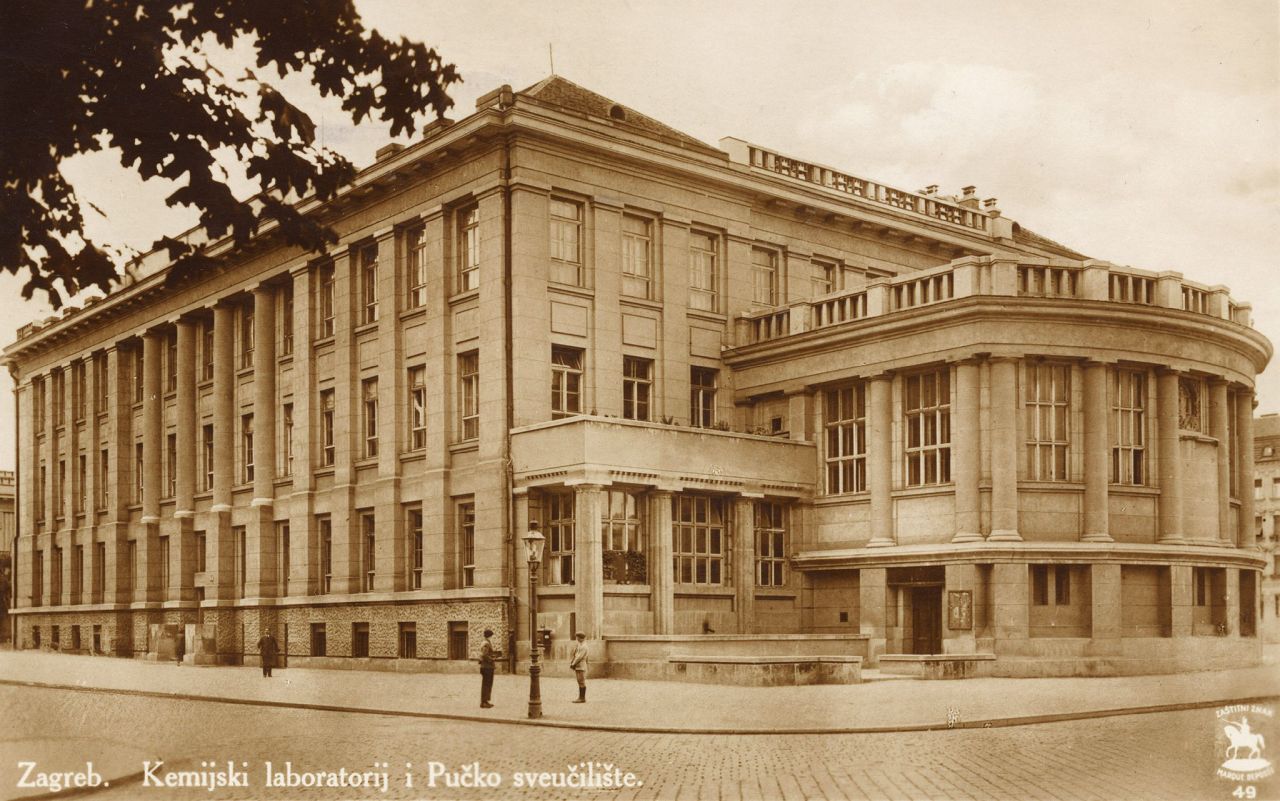 Marulićev trg, Kemijski laboratorij i Pučko sveučilište